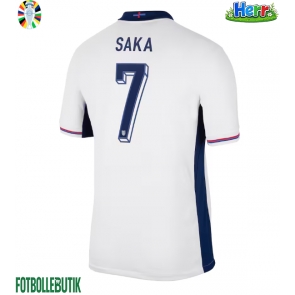 England Bukayo Saka #7 Hemmatröja EM 2024 Kortärmad